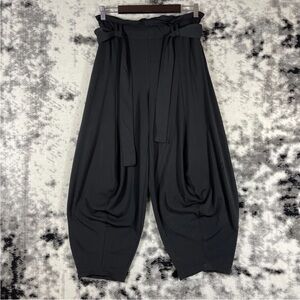 Anthropologie Harem Pants Womens Size Extra Small Black Balloon Leg Belted